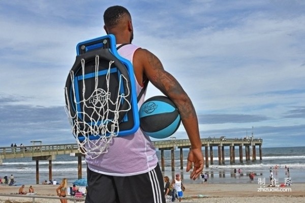 Creative Backpack Basketball Hoop