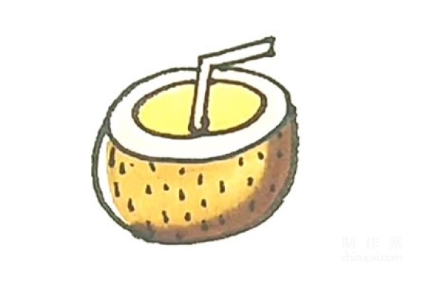 Learn to draw simple drawings, coconut simple drawings