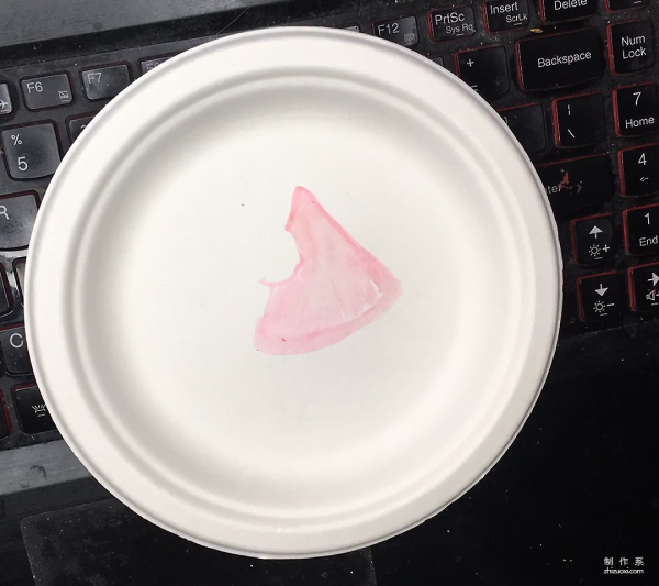 Children learn to draw, simple and practical hand-painted paper plate drawing method of watermelon