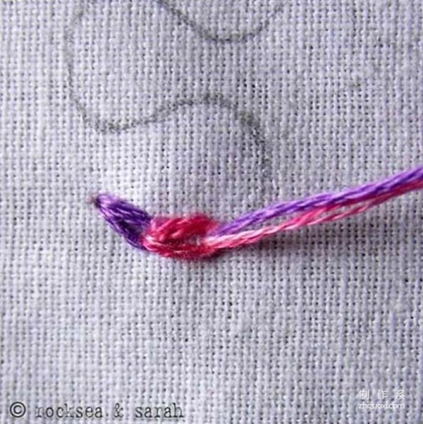 Basic Tutorial on Hand Embroidery Stitches: Illustrated Tutorial on Fantasy Chain Embroidery Stitches