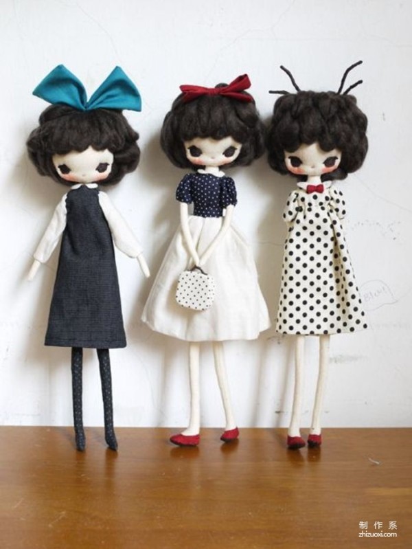 These dolls are so cute and easy to make. A guide to sewing doll stitches is included.