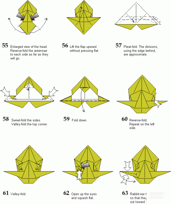 Paper art handmade origami art, Hans Birkeland Spined Ant ant handmade origami drawing tutorial