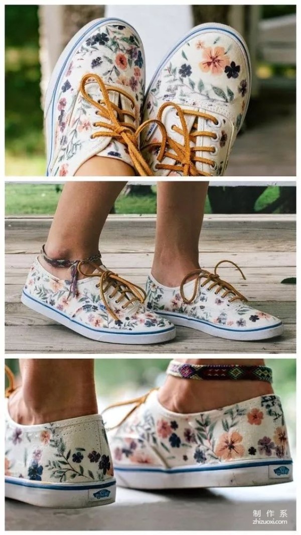 No matter how cheap or ordinary white shoes are, you can make them look beautiful with just one trick.