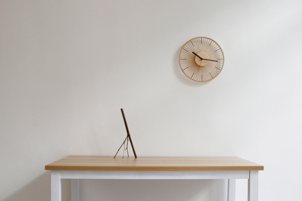 Wall clock completed in 5 steps, traditional bamboo silk craftsmanship subverts your understanding of clocks