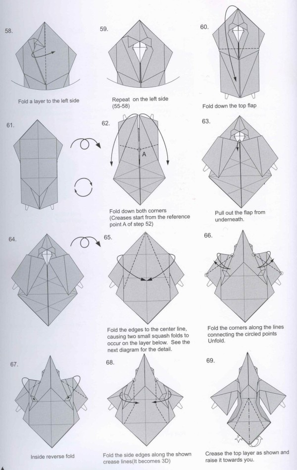 Paper art hand-made origami art, Noboru Miyajima character origami wizards apprentice little wizard hand-made origami drawing tutorial