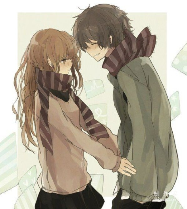 The couples in illustrations and anime are cute by Anonymous