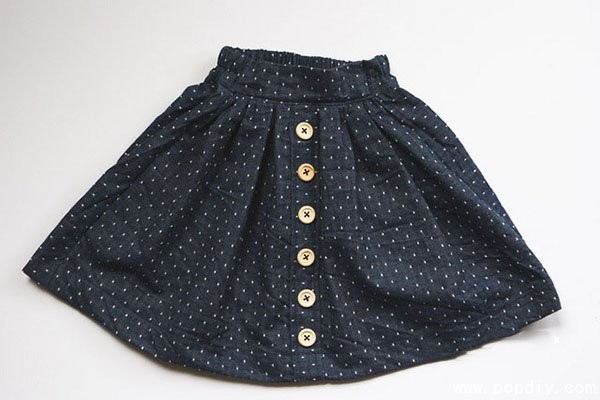 DIY fabric creative handmade beautiful polka dot skirt