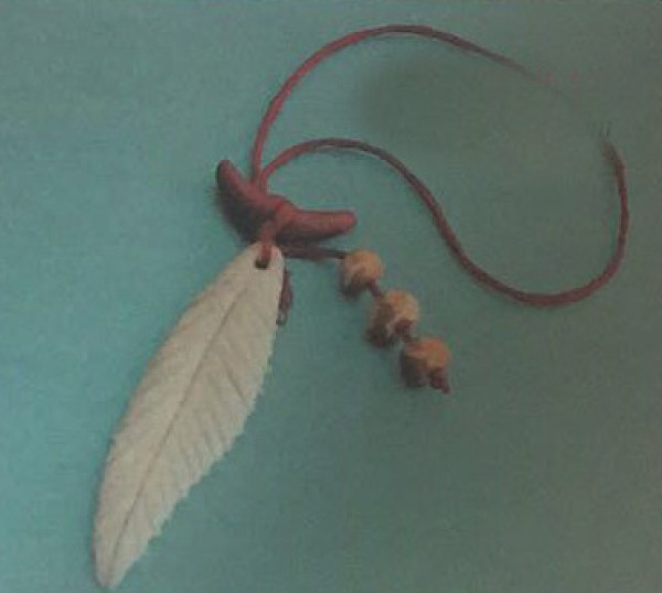 How to make colored clay for feather necklace