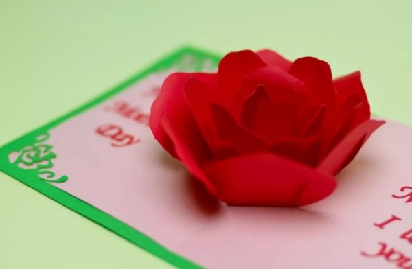 Tutorial on rose greeting cards with overwhelming love, handmade love cards