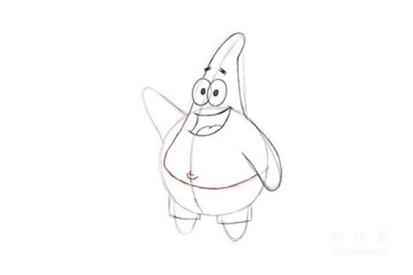 Learn how to draw a simple drawing of Spongebob’s Patrick Star?