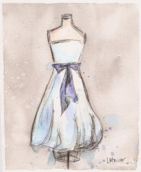 Lauren Maurer’s gouache wedding dress design, which one suits you?