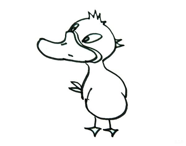 Learn to draw simple drawings, tutorials on how to draw colorful ducks