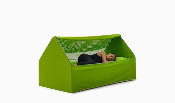 Folding air bed