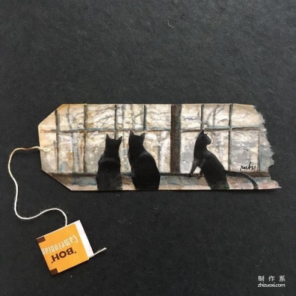 art on tea bags