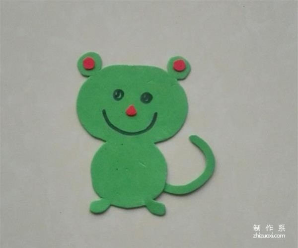 Childrens handmade handmade creative little mouse stickers with sponge paper