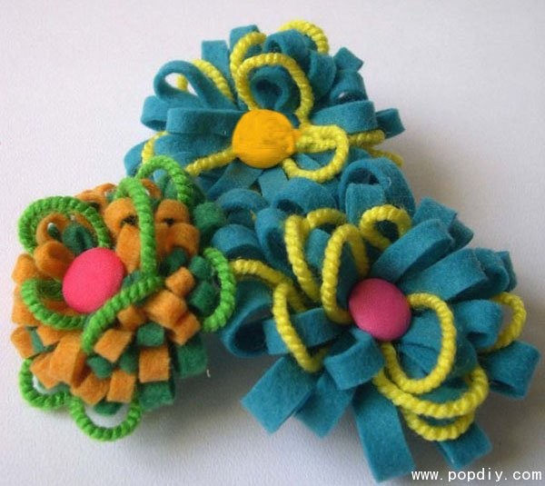 Wool and non-woven creative fabric DIY handmade large corsage