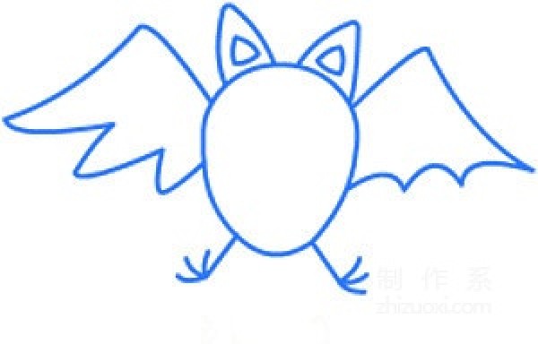 Learn to draw simple drawings, Halloween bats