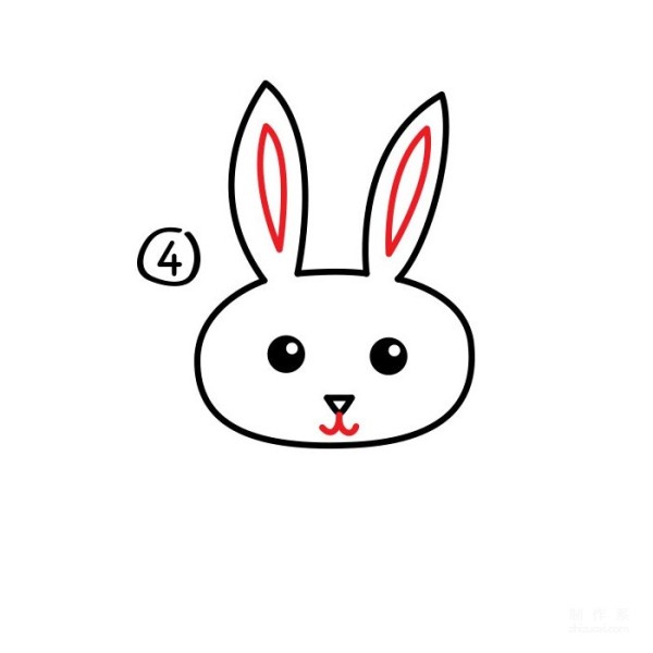 Learn to draw simple drawings, cartoon rabbits