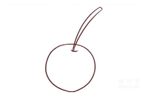 How to draw simple and colorful cartoon cherries 2