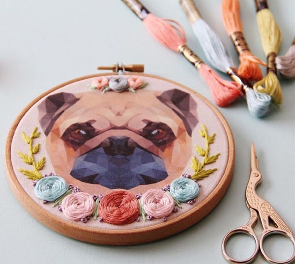 Creative embroidery handmade DIY cute little animals for appreciation