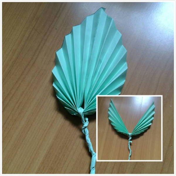 Illustration method of creative handmade leaves