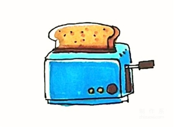 Learn to draw simple drawings, simple drawings of bread machines