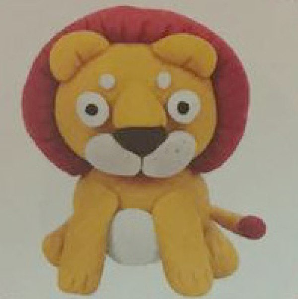 Ultra-light clay lion tutorial DIY crafts for primary school students