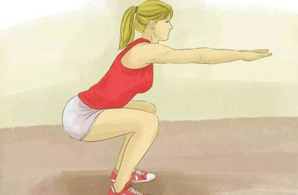 Illustration of essentials of squat jump movement