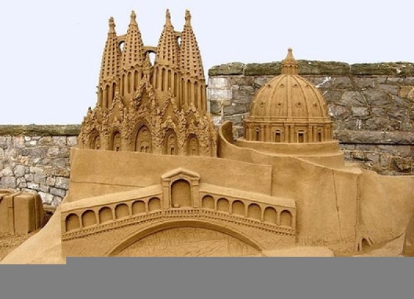 Collection of wonderful sand sculptures