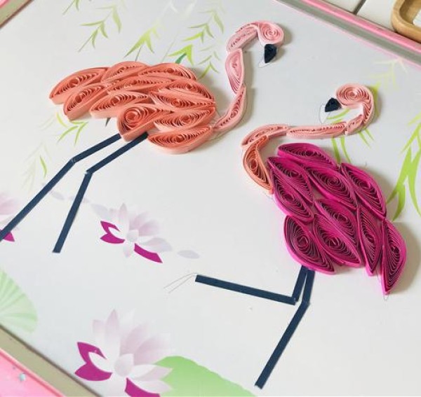 Pink crane DIY tutorial for children