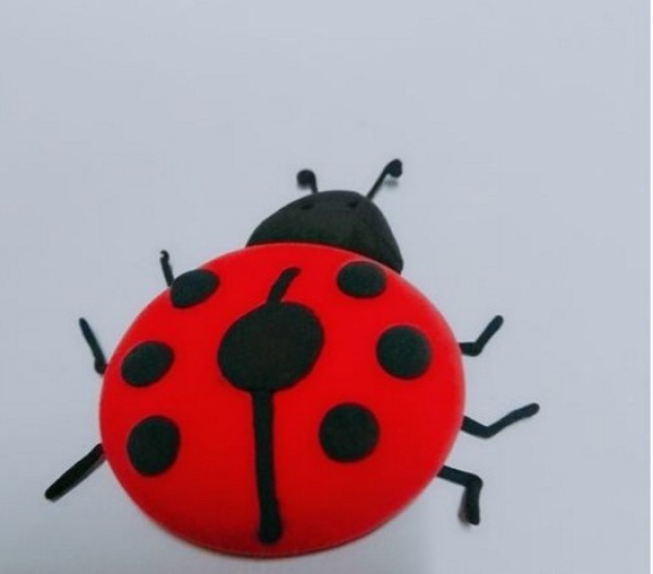 Super light clay tutorial how to make beautiful seven-star ladybug