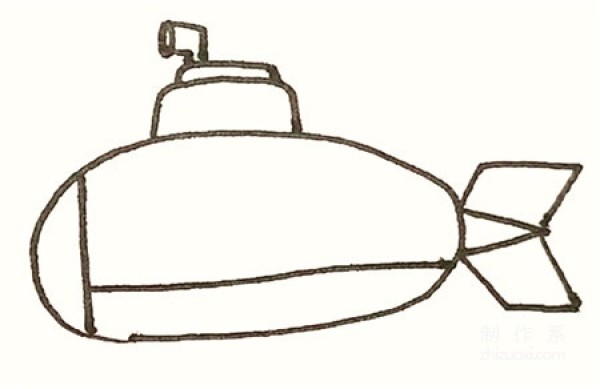 Learn to draw simple drawings, simple drawings of submarines