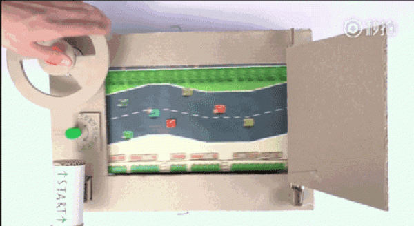 Racing game made from cardboard