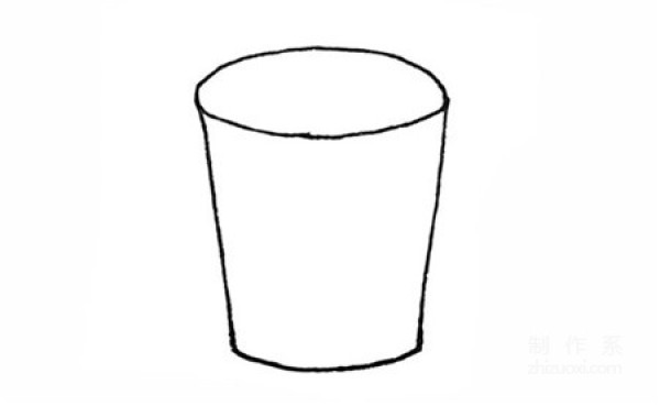 Learn to draw simple drawings, simple drawings of wooden barrels