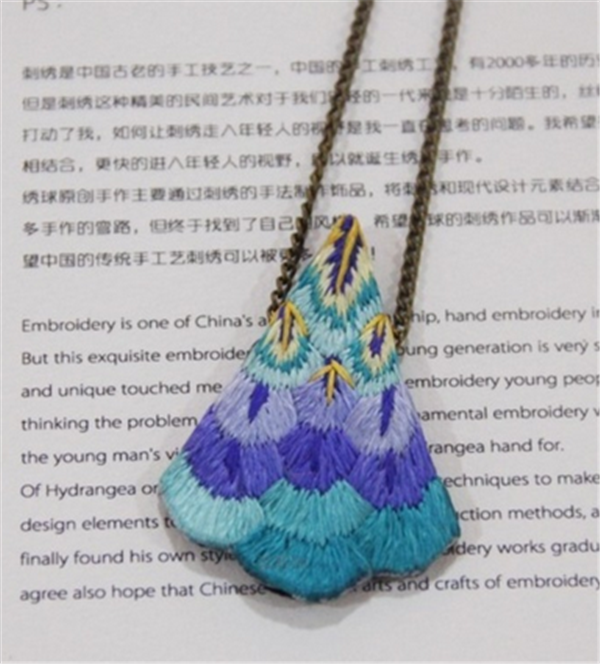 Creative embroidery DIY handmade jewelry in various artistic styles