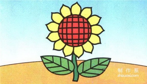 Learn to draw simple drawings, simple drawings of sunflowers