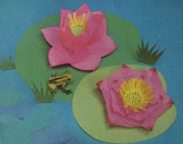 How to make lotus flowers from paper Creative crafts for children