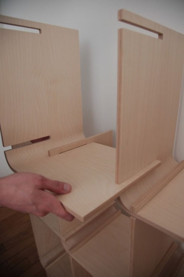 Slanted bookshelf, no glue required, screws and sizes determined by you