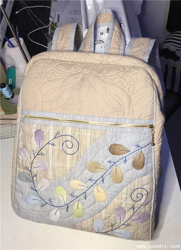 Creative fabric handmade DIY to make simple and beautiful backpack