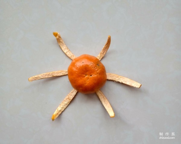 Simple handmade collage making for children, creative collage of fruits and vegetables, handmade collage making method of orange sun