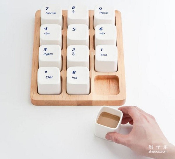 Super creative water cup and coffee cup design appreciation collection-keyboard shape water cup