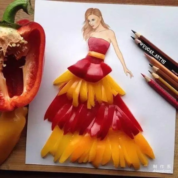 This handsome guy made a dress out of food, and women are drooling after seeing it