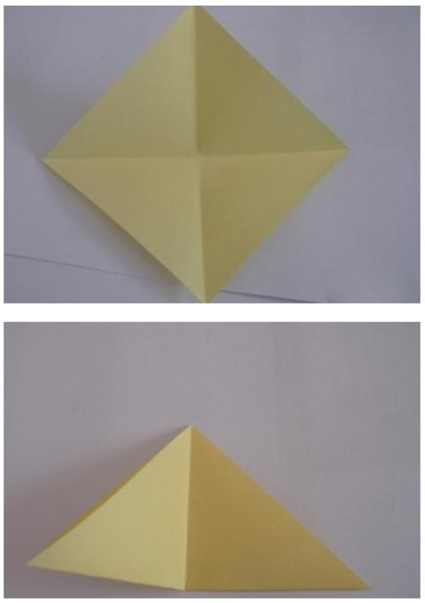 Romantic three-dimensional cherry blossom origami tutorial illustration