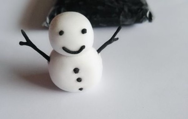 How to make a snowman with plasticine How to make a clay snowman