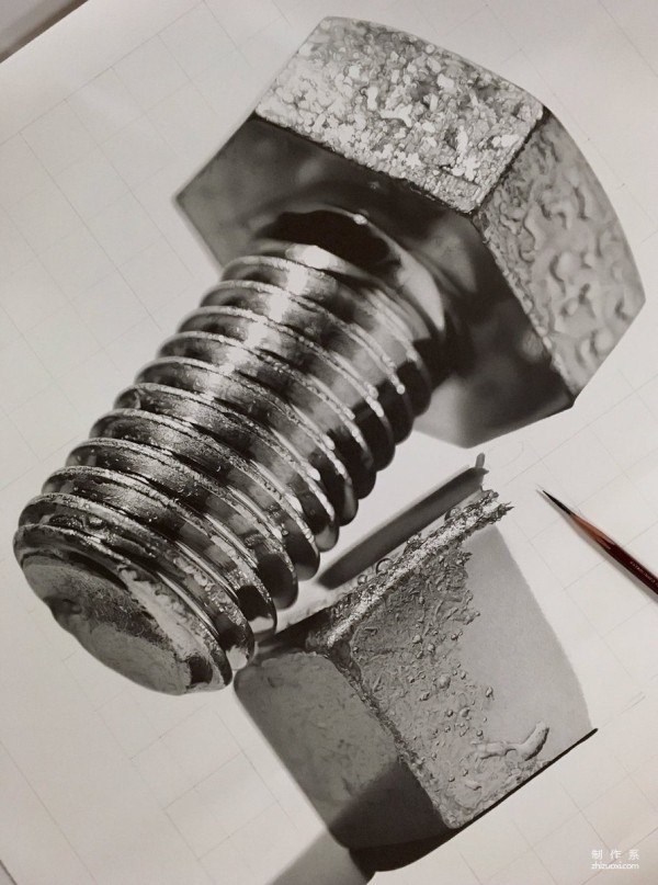 A hyper-realistic sketch, a picture of Ordinary Screws has gone viral on the Internet abroad and has been liked by hundreds of thousands of netizens.