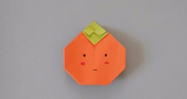 Simple origami method of persimmon