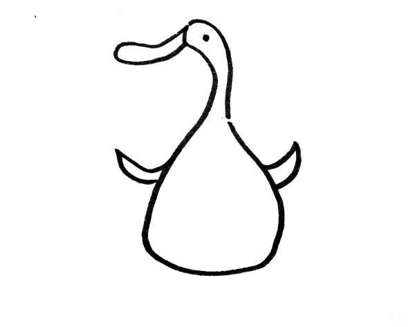 Learn how to draw a simple duck, a tutorial on how to draw a simple little duck