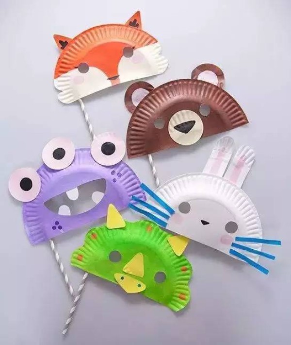 Teach you how to make a simple and easy-to-learn creative paper plate mask tutorial