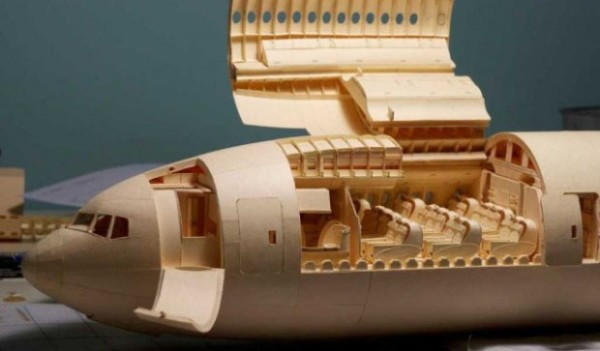 Boeing 777 paper model took British experts 7 years to build