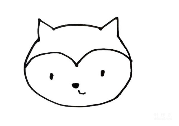 Learn to draw simple drawings, cartoon cute little foxes